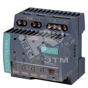 SITOP PSE200U 3 A, МОДУЛЬ СЕЛЕКТИВНОСТИ, 4 КАНАЛА, ВХОД: =24 В, ВЫХОД: =24 В/ 3 А НА КАЖДЫЙ КАНАЛ. ВЫХОДНОЙ ТОК НАСТРАИВАЕТСЯ В ДИАПАЗОНЕ 0.5 — 3 А - SIEMENS