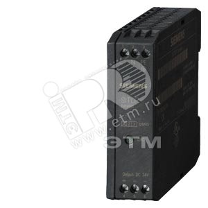 SITOP POWER 0.375, МИНИАТЮРНЫЙ СТАБИЛИЗИР. БЛОК ПИТАНИЯ: ГАЛЬВАН. РАЗД. ВХОД. И ВЫХОД. ЦЕПЕЙ 1-ФАЗН. ВХОДН. НАПР. ~30 … 187 В, 47 … 63 ГЦ ИЛИ =30 … 264 В ВЫХОД =24 В/ 0.375 A ЗАЩИТА НАГРУЗКИ ОТ ПЕРЕНАПРЯЖ. И КЗ НАСТРАИВАЕМЫЙ УРОВЕНЬ ВЫХОДН. НАПР (6EP1731-2BA00) - SIEMENS