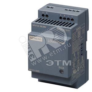 LOGO!POWER 5V DCБлок питания стабилизированный вход: 100-240В AC выход: 5В/3A DC - SIEMENS