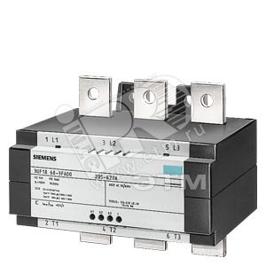 3UF1868-3GA00 ТРАНСФОРМАТОР ТОКА, 3-ФАЗНЫЙ ДЛЯ МОНТАЖА НА КОНТАКТОРЕ И ОТДЕЛЬНОЙ УСТАНОВКИ 820A/1A,