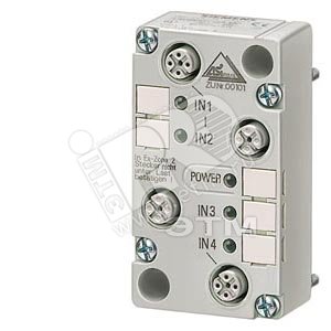 AS-ИНТЕРФЕЙС 4I ПРИКЛАДНОЙ МОДУЛЬ 4X ВХОД 100MA PNP 4X M12 РАЗЪЕМЫ, EMI - SIEMENS