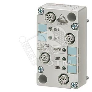 AS-ИНТЕРФЕЙС 2I/20 ПРИКЛАДНОЙ МОДУЛЬ 2X1 ВХОД 100MA, PNP, 2X1 ЭЛЕКТРОННЫЙ ВЫХОД DC 24V. 2A, 4XM12 РАЗЪЕМЫ, ВНЕШНИЙ ИСТОЧНИК ПИТАНИЯ ЧЕРЕЗ МОДУЛЬ ИНТЕРФЕЙСА FK-E, EEMI EEMJ (ВНЕШНИЙ ЭЛЕКТРОМЕХАНИЧЕСКИЙ ИНТЕРФЕЙС) - SIEMENS