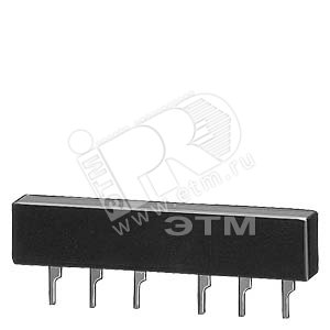 3RV1935-1C 3-ФАЗНАЯ ШИНА, ДЛЯ 4 АВТОМАТИЧЕСКИХ ВЫКЛЮЧАТЕЛЕЙ, ТИПОРАЗМЕР S2 МОДУЛЬНОЕ РАССТОЯНИЕ : 50