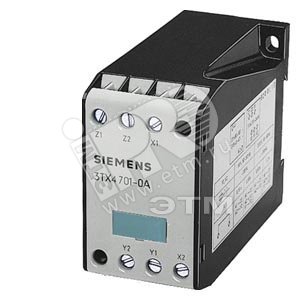 УСТРОЙСТВО ЗАДЕРЖКИ ОТКЛЮЧЕНИЯ AC 110V 50/60ГЦ, 0.15 ИЛИ 0.3S AC 220V 50/60ГЦ, 0.6 ИЛИ 1.2S AC 230V 50/60HZ, 0.6 ИЛИ 1.2S - SIEMENS