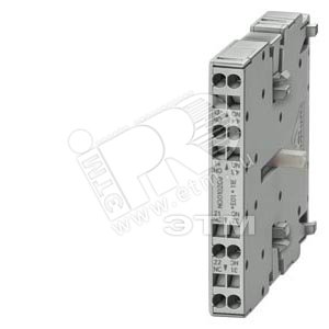 SOLID-STATE COMPATIBLE AUXIL. SWITCH DIN EN 50012 LATERAL, ПРУЖИННЫЕ КЛЕММЫ (CAGE CLAMP) TERMINAL 1НО+1НЗ, НОМИНАЛЬНОЕ ПИТАЮЩЕЕ НАПРЯЖЕНИЕ ЦЕПИ УПРАВЛЕНИЯ US ENCAPSULATEDТИПОРАЗМЕРS0...S12 MULTI-UNIT PACKAGING 1 PACK = 144 UNITS (3RH1921-2DE11-ZX90) - SIEMENS