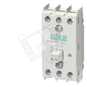 3RF2255-1AB35 SOLID-STATE RELAY 3-PHASE 3RF2 55A  40 DEG. C 48-600V / 110V AC 2-PHASE CONTROLLED SCR - SIEMENS