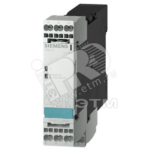 3UG4512-1BR20 РЕЛЕ ВЫПАДЕНИЯ ФАЗЫ И ЧЕРЕДОВАНИЯ ФАЗ 3X 160 ДО 690 V AC 50 ДО 60 ГЦ 2 ПЕРЕКИДНЫХ КОНТ - SIEMENS