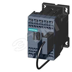 Контактор 3п AC-3 5.5кВт 400В DC 110V 0.7-1.25 с диодом типоразмер S00 пружинные клеммы для применения на железной дороге - SIEMENS