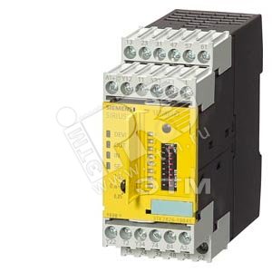 SIRIUS SAFETY RELAY WITH ENABLING CIRCUITS (FK), 24V DC, 45.0MM, SCREW TERMINAL,  FK INSTANT.: 2NO,  FK DELAYED: 2, SIGN.CIRC.: 4, 8 FUNCTION SWITCH, BASIC UNIT, MAX. CAT. EN954-1: 4, MAX. SIL ДО IEC61508:3, (3TK2826-1BB41) - SIEMENS