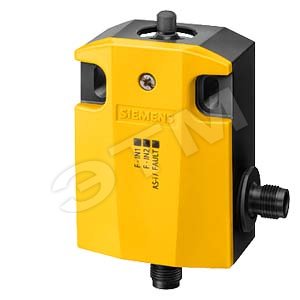 BASIC SWITCH W/O ACTUATOR HEAD METAL ENCLOSURE, 56 MM ASISAFE INTEGRATED AS-I STATUS:1:F-IN1, 2:F-IN2, 3:AS-I/FAULT SNAP-ACTION CONTACTS 1 NC, W/ M12 CONNECTOR 4-POLE CHANNEL 1 ON NC,CHANNEL 2 ON M12 SOCKET ON THE RIGHT