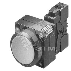 Кнопка круглая плоская черная 1НО (3SB3202-0AA11) - SIEMENS