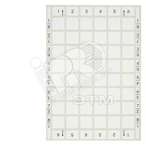 ПРИНАДЛЕЖНОСТИ ДЛЯ  3SB3 INSERTABLE LABEL ДЛЯ LUMINOUS PUSHBUTTON MILKY, FOR INSCRIPTION WITH LASER PRINTER - SIEMENS