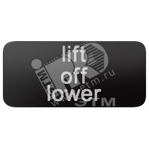 INSCRIPTION ACTUATOR/INDICATOR ON LABEL HOLDER INSCRIPTION LABEL ДЛЯ STICKING = BACKING PLATE LABEL SIZE 12.5 X 27 MM WITH CUSTOM MADE INSCRIPTION ACC.TO ORDER FORM SUPPLEMENT BLACK WITH WHITE PRINT LOWER CASE - SIEMENS