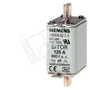 Вставка плавкая SITOR категория GR DIN 43620 1250A AC 690V типоразмер 00 - SIEMENS
