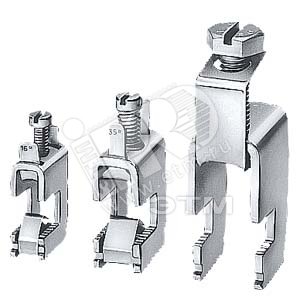 Комплект клемм для медных шин 2х30х10мм M10х80мм - SIEMENS