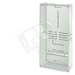 METER ENCLOSURE TRANSPARENT COVER РАЗМЕР 4, MOUNTING DEPTH 145 MM W. 2 SUPPORT PLATES COMPRISES 8HP1104+8HP1224+8HP6112