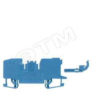 НУЛЕВАЯ ИЗОЛИРОВАННАЯ КЛЕММА СИНЯЯ 4КВMM, 6,2MM, 32A, 500V - 400V (8WA2011-1NG23) - SIEMENS