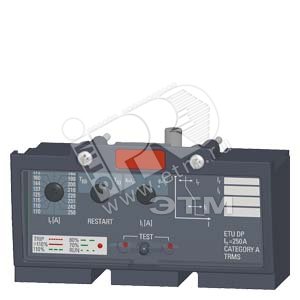 Расцепитель максимального тока VT250 3п защита линий ETU DP 63-160A 4-8кА - SIEMENS