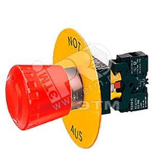 ACCESSORY ДЛЯ 3SB2 YELLOW NAMEPLATE SELF-ADHERENT INSCRIPTION:   NOT-AUS   =   EMERGENCY-STOP - SIEMENS