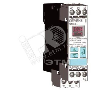 3UG4622-1AA30 КОНТРОЛЬ ТОКА, 22.5 MM ОТ  0.1 ДО 10 A AC/DC ПРЕВЫ - SIEMENS