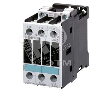 SCHUETZ, AC-3, 11КВТ/400V, AC 400V, 50ГЦ/60ГЦ, 440V, 60HZ, 3POLIG, BGR. S0, ВИНТОВЫЕ КЛЕММЫ MEHRWEGVERPACKUNG PACKUNG = 52 STUECK - SIEMENS