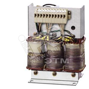 CURRENT SUPPLY (UNSCREENED). PHASES:3. PN(KW):0,92. UPRI(V):460-400. USEC(V DC):230. ISEC(A DC):4,0. F(HZ):50...60. VECTOR GR./SHIELD WNG.:YY0 /0. PROTECTION CL.:I. TA/ISOKL:50 /B. W(%):5. IP00. TYPE OF TERMINALS:SCREW/TAB CONNECTION. INSTALLATI - SIEMENS