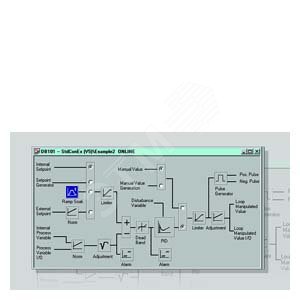 Лицензия плавающая на 1 установку SIMATIC S7, STAND.PID CTRL V5.2 параметризационное ПО для создания регуляторов, ПО разработки, ПО и документация на CD, лицензионный ключ на USB-накопителе, CLASS A, 2 языка (G,E), работа под STEP7 начиная с вер - SIEMENS