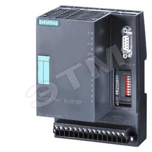 SIMATIC DP, POWER RAIL BOOSTER, УСИЛИТЕЛЬ СИГНАЛОВ ДЛЯ ПЕРЕДАЧИ ДАННЫХ PROFIBUS-DP ЧЕРЕЗ СЕТЬ СО СКОЛЬЗЯЩИМ КОНТАКТОМ, ДО 500 КБИТ/С - SIEMENS