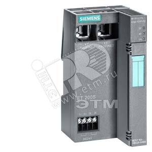 Модуль интерфейсный SIMATIC DP IM151-3 PN HS для ET200S, 100Мбит/с, максимально 32 питающих модуля, общая длина до 2м, 2 интерфейса RJ45, терминальный модуль в комплекте (6ES7151-3BA60-0AB0)