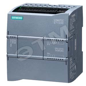 SIMATIC S7-1200, CPU 1211C, COMPACT CPU, DC/DC/RLY, ONBOARD I/O 6 DI 24V DC 4 DO RELAY 0,5A 2 AI  0 - 10V DC OR 0 - 20MA, POWER SUPPLY AC 20.4 - 28.8 V DC, PROGRAM/DATA MEMORY 25 KB - SIEMENS