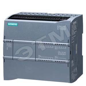 SIMATIC S7-1200, CPU 1214C, COMPACT CPU, AC/DC/RLY, ONBOARD I/O 14 DI 24V DC 10 DO RELAY 0,5A 2 AI  0 - 10V DC OR 0 - 20MA, POWER SUPPLY AC 85 - 264 V AC @ 47 - 63 HZ, PROGRAM/DATA MEMORY 50 KB - SIEMENS