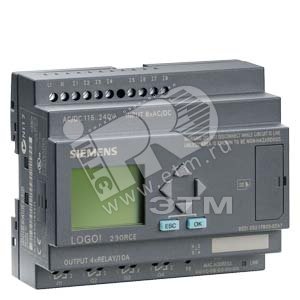 Логический модуль Logo! 230RCE, AC/DC115/230V, 8вх - SIEMENS