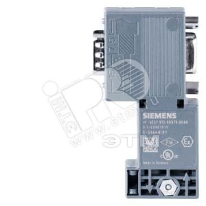 Соединитель шинный SIMATIC DP для PROFIBUS до 12МБит/с вывод кабеля 90град. 15.8х72.2х36.4мм - SIEMENS