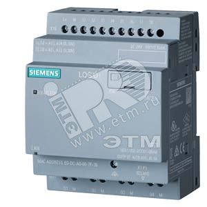 Модуль логический без дисплея 24В 8 DI (4 AI)/4 DOпамять 400 блоков (6ED1052-2CC01-0BA8) - SIEMENS
