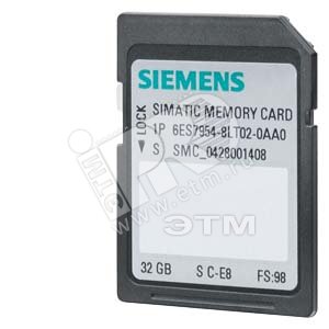Карта памяти SIMATIC S7 MC для ЦПУ S7-1X00 3.3 В FLASH 32ГБ - SIEMENS