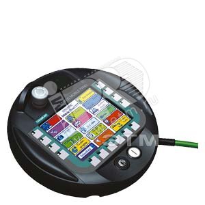 SIMATIC MOBILE PANEL 177 DP, МОБ. ПАНЕЛЬ НА БАЗЕ WIN CE С ВСТРОЕННОЙ КНОПКОЙ РАЗРЕШЕНИЯ РАБОТЫ, ЭКСТРЕННОГО ОТКЛЮЧЕНИЯ ПИТАНИЯ И ПОВОРОТНЫМ ВЫКЛЮЧАТЕЛЕМ, КОНФИГУРИРУЕТСЯ С WINCC FLEXIBLE 2005 COMPACT И ВЫШЕ - SIEMENS