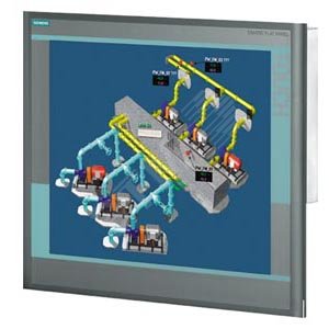 TFT-дисплей SIMATIC Flat Panel 19T 19‘ сенсорный 1280x1024 пикселей питание 24В DC интерфейсы VGA/DVI-D в комплекте кабель VGA длиной 1.8м - SIEMENS