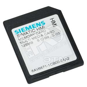 Карта MMC 128 МБ ДЛЯ OP77B, OP/TP 177B, OP/TP277, C7-635, MP277, MP377, MOBILE PANEL 177/277 - SIEMENS