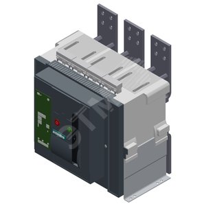 АВТОМАТИЧЕСКИЙ ВЫКЛЮЧАТЕЛЬ СТАЦИОНАРНОГО ИСПОЛНЕНИЯ 3-Х ПОЛЮСНЫЙ, ТИПОРАЗМЕР II, МЭК IN=1250A ДО 690V, AC50/60HZ ICU=100KA ПРИ 415V ФРОНТАЛЬНОЕ ПОДСОЕДИНЕНИЕ СВЕРХУ/СНИЗУ С ДВУМЯ ОТВЕРСТИЯМИ МАКСИМАЛЬНЫЙ РАСЦЕПИТЕЛЬ ETU 25 LSI ДИАПАЗОН УСТАВОК 0