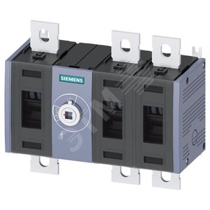 ВЫКЛЮЧАТЕЛЬ-РАЗЪЕДИНИТЕЛЬ 250A, ТР.3, 3-ПОЛ ФРОНТ.УПР. ПО ЦЕНТРУ БАЗ.БЛОК БЕЗ РУЧКИ ПЛОСКИЕ КЛЕММЫ