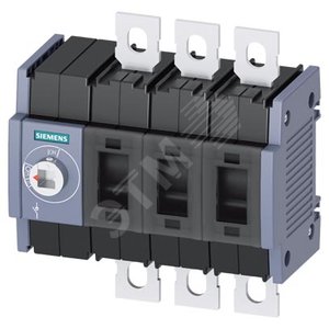 ВЫКЛЮЧАТЕЛЬ-РАЗЪЕДИНИТЕЛЬ 125A, ТР.2, 3-ПОЛ ФРОНТ.УПР. СЛЕВА БАЗ.БЛОК БЕЗ РУЧКИ ПЛОСКИЕ КЛЕММЫ ВКЛЮЧ