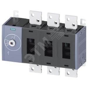 ВЫКЛЮЧАТЕЛЬ-РАЗЪЕДИНИТЕЛЬ 1600A, ТР.5, 3-ПОЛ ФРОНТ.УПР. СЛЕВА БАЗ.БЛОК БЕЗ РУЧКИ ПЛОСКИЕ КЛЕММЫ