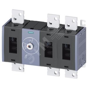 ВЫКЛЮЧАТЕЛЬ-РАЗЪЕДИНИТЕЛЬ 1600A, ТР.5, 3-ПОЛ ФРОНТ.УПР. ПО ЦЕНТРУ БАЗ.БЛОК БЕЗ РУЧКИ ПЛОСКИЕ КЛЕММЫ