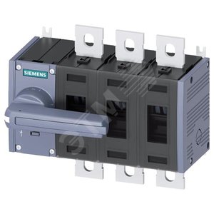 Выключатель-разъединитель 250А, ТР.3, трехполюсный, фронтальное управление слева комплектное устройство с серой ручкой плоские клеммы