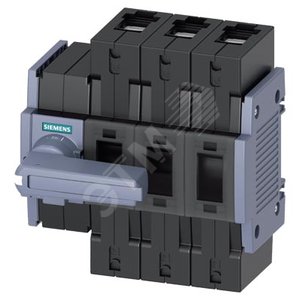 Выключатель-разъединитель 100А, ТР.2, трехполюсный, фронтальное управление слева комплектное устройство с серой ручкой рамочные клеммы