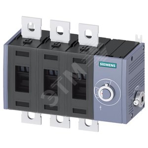 ВЫКЛЮЧАТЕЛЬ-РАЗЪЕДИНИТЕЛЬ 200A, ТР.3, 3-ПОЛ БОК.УПР. СПРАВА БАЗ.БЛОК БЕЗ РУЧКИ ПЛОСКИЕ КЛЕММЫ