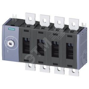 ВЫКЛЮЧАТЕЛЬ-РАЗЪЕДИНИТЕЛЬ 500A, ТР.4, 4-ПОЛ ФРОНТ.УПР. СЛЕВА БАЗ.БЛОК БЕЗ РУЧКИ ПЛОСКИЕ КЛЕММЫ