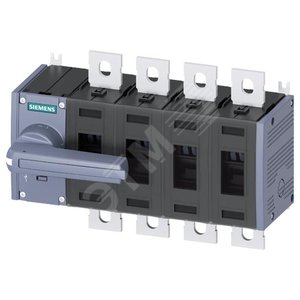 ВЫКЛЮЧАТЕЛЬ-РАЗЪЕДИНИТЕЛЬ 400A, ТР.3, 4-ПОЛ ФРОНТ.УПР. СЛЕВА КОМПЛЕКТНОЕ УСТР. С СЕРОЙ РУЧКОЙ ПЛОСКИ