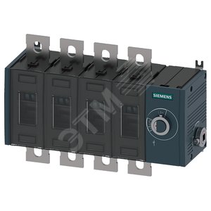 ВЫКЛЮЧАТЕЛЬ-РАЗЪЕДИНИТЕЛЬ 315A, ТР.3, 4-ПОЛ БОК.УПР. СПРАВА БАЗ.БЛОК БЕЗ РУЧКИ ПЛОСКИЕ КЛЕММЫ