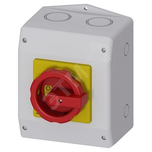 ГЛАВНЫЙ ВЫКЛЮЧАТЕЛЬ 6-ПОЛЮСНЫЙ IU=32, P/AC-23A ПРИ 400V=11,5KW 1НО+1НЗ, 1 N-KLEMME КОРПУС ИЗ ИЗОЛЯЦИ